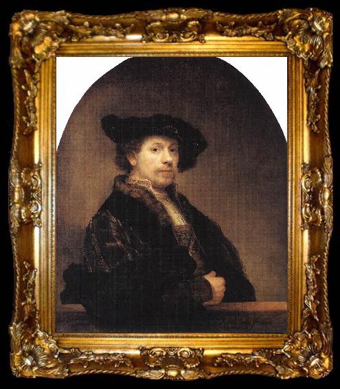 framed  REMBRANDT Harmenszoon van Rijn Self-Portrait  stwt, ta009-2